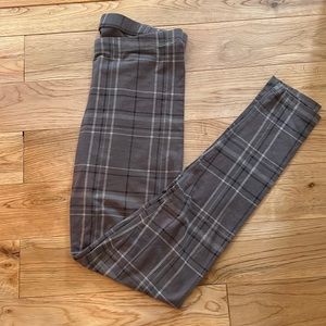 Grey plaid tights